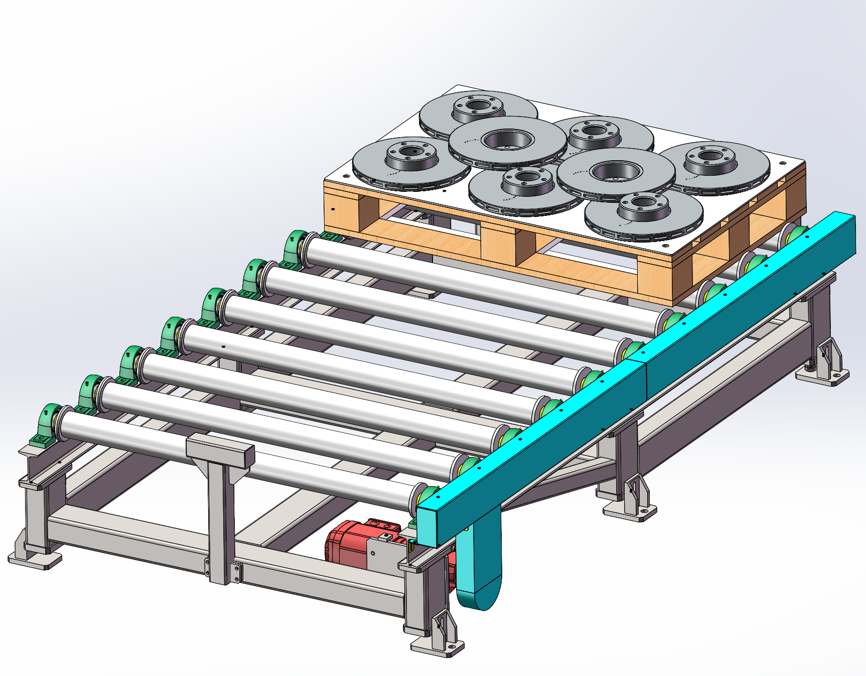 重载托盘辊道输送线