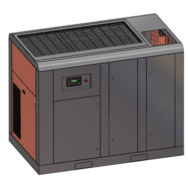 75KW3公斤20立方  双螺杆低压空压机机-加油泵整机图纸