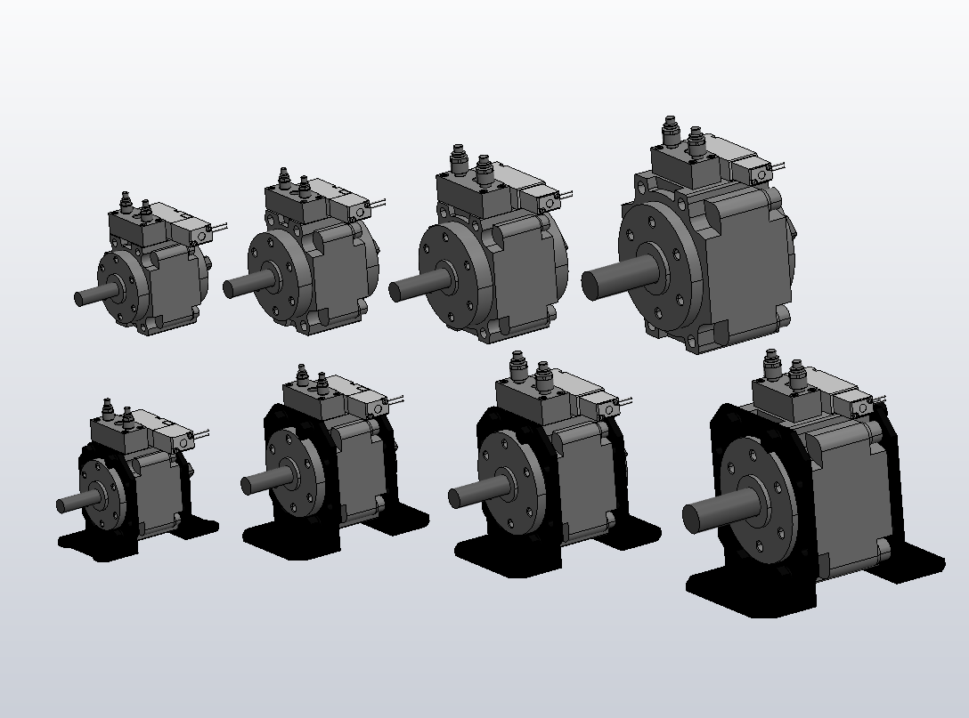 CVRB系列带电磁阀摆动气缸 共8种规格MF709771