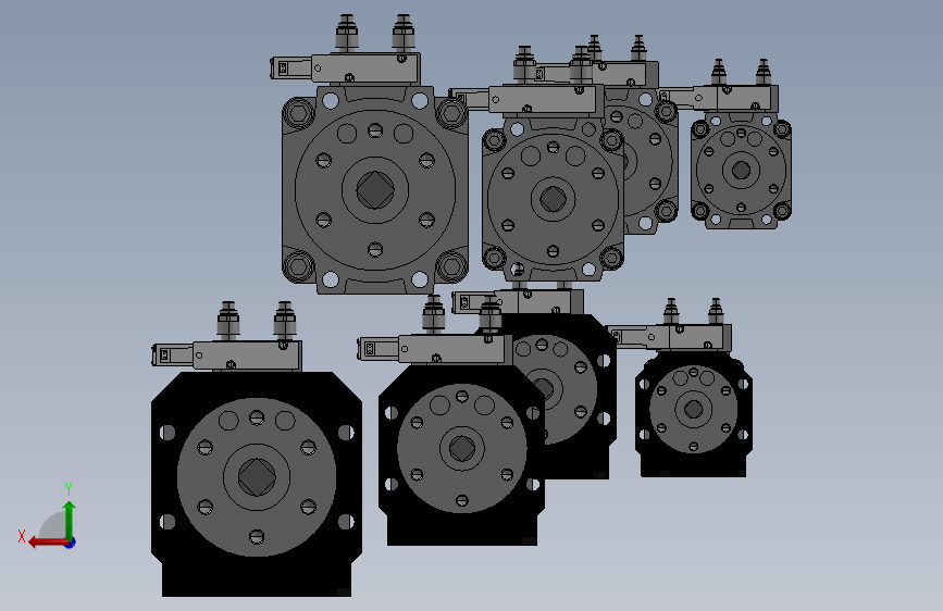 CVRB系列带电磁阀摆动气缸 共8种规格MF709771
