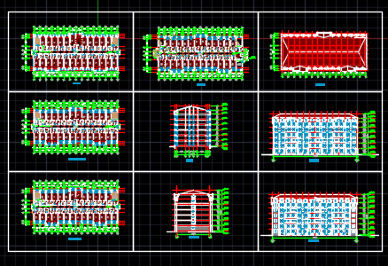 吉林某高校宿舍楼建筑设计施工CAD全套图纸