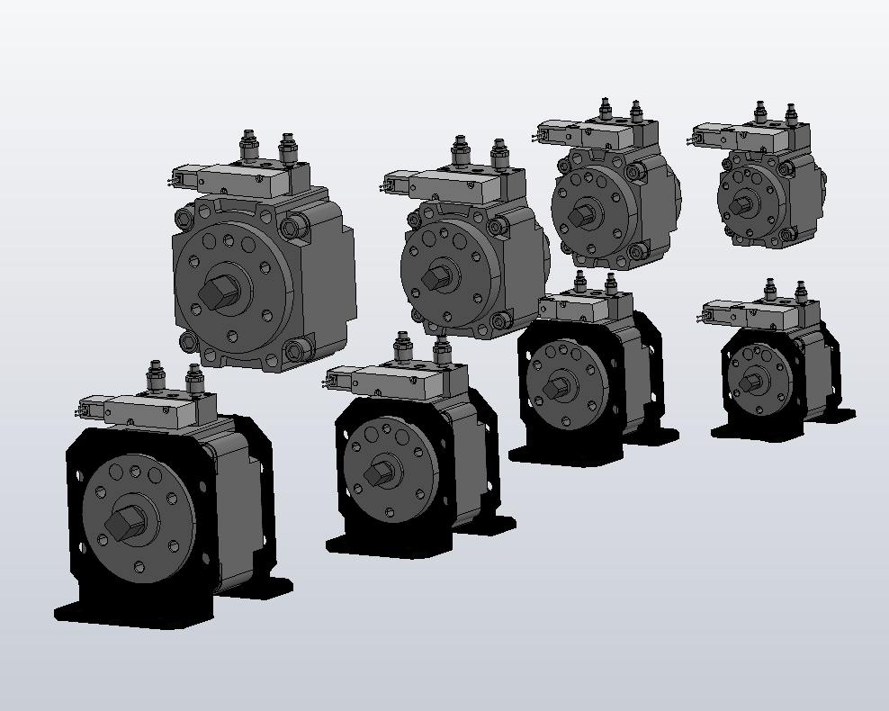 CVRB系列带电磁阀摆动气缸 共8种规格MF709771