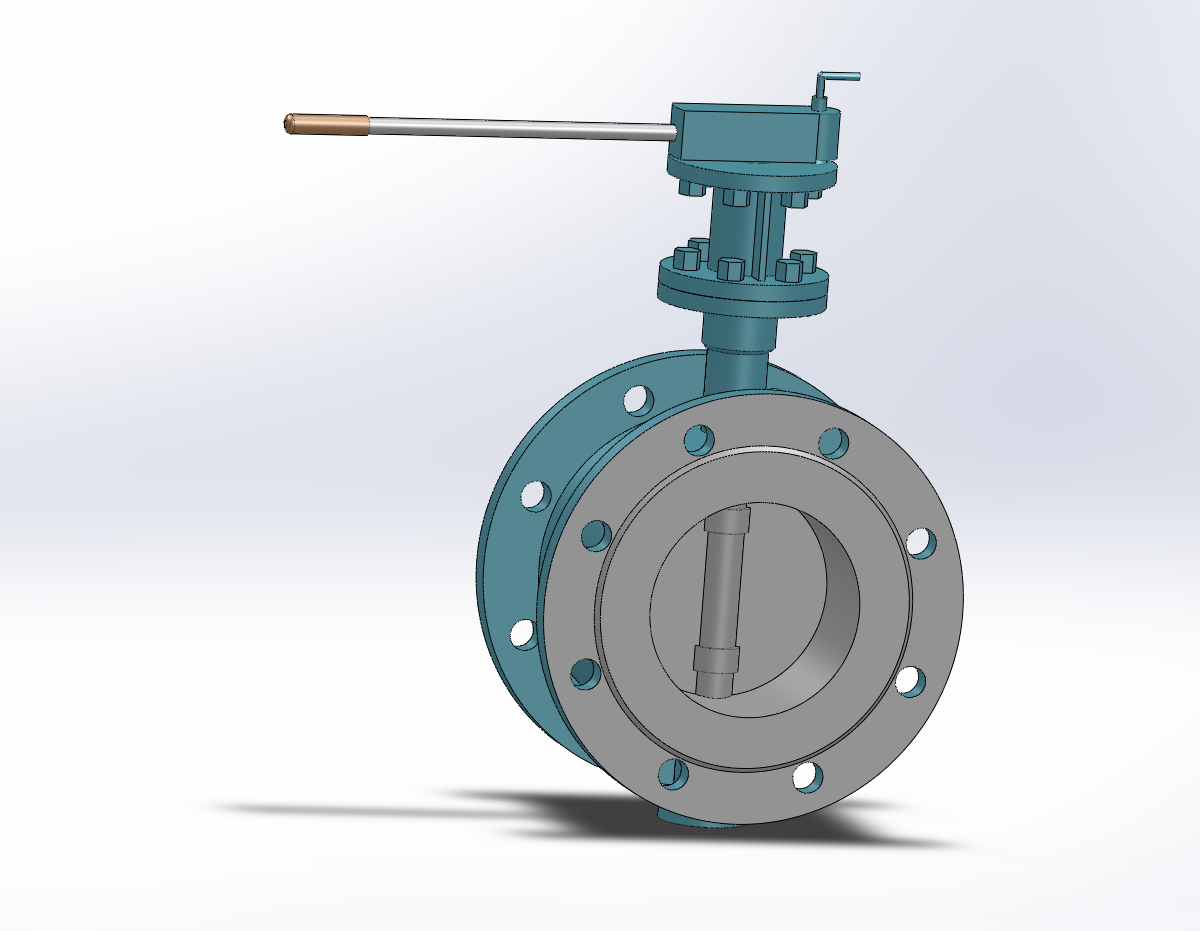 5款Dt43H(F)-10C.P.R.V蝶阀弹性金属硬密封系列手柄式