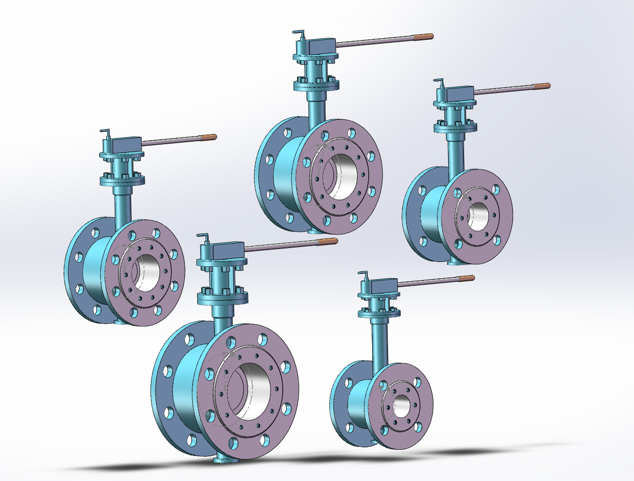 5款Dt43H(F)-25C.P.R.V蝶阀弹性金属硬密封系列手柄式