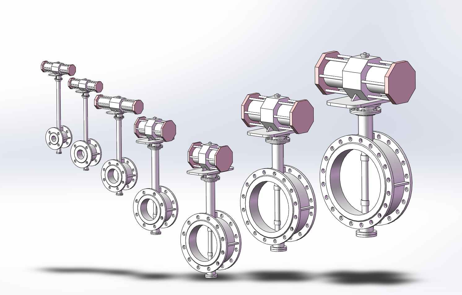7款Dt643H(F)-16C.P.R.V-B蝶阀弹性金属硬密封系列法兰式