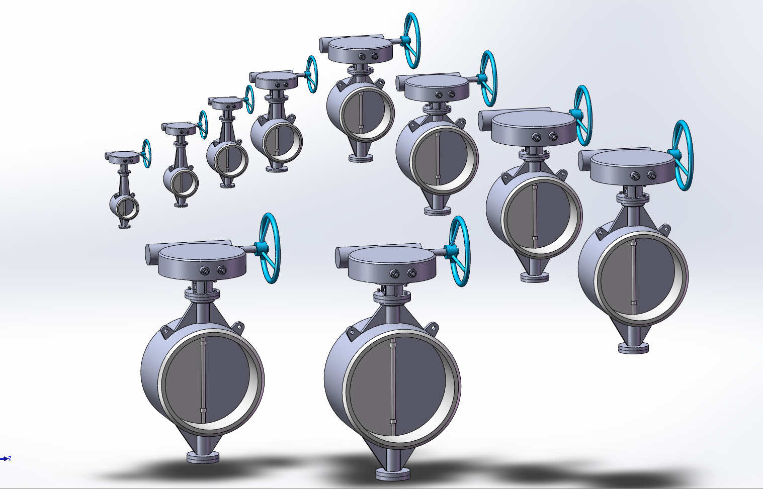 10款PN6.4焊接式金属硬密封系列蝶阀