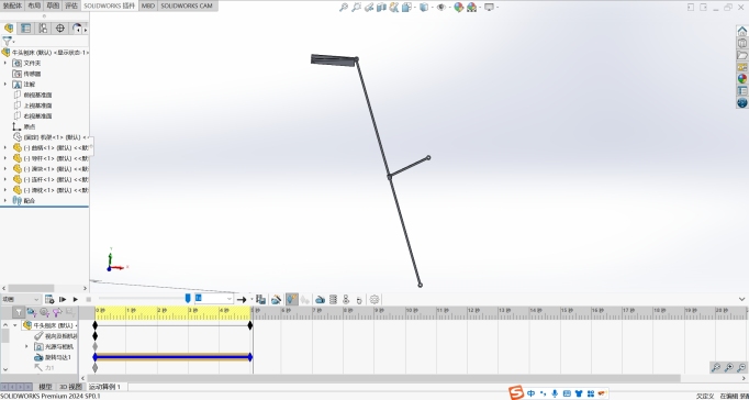 牛头刨床SolidWorks仿真