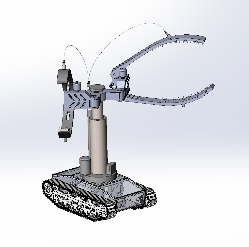 气力管道巡检机器人(SW+CAD+说明书)