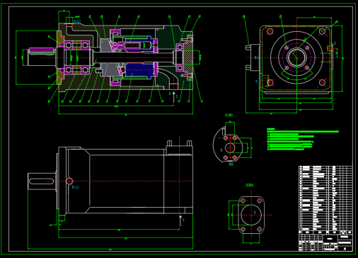 XB01FO-71 轴向柱塞定量马达（CAD+说明书）
