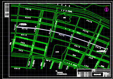 市政道路设计cad施工图纸
