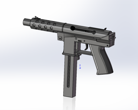 Tec-9微型冲锋枪玩具模型