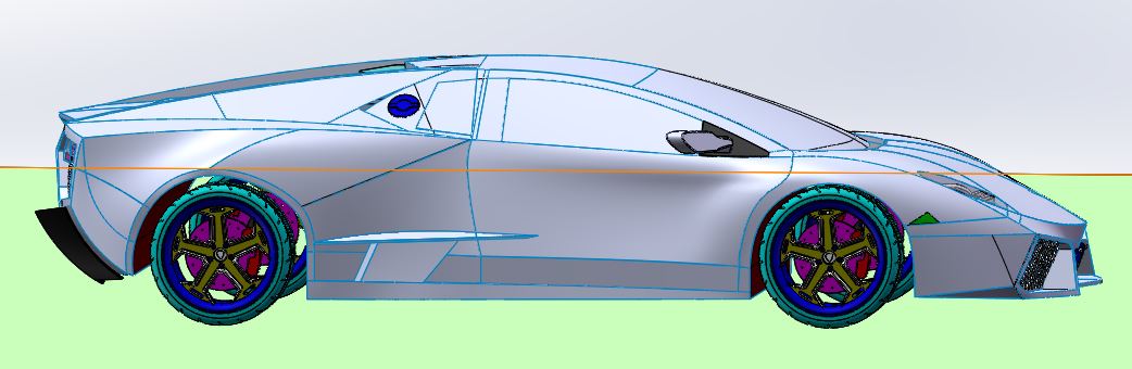 兰博基尼跑车3D打印模型