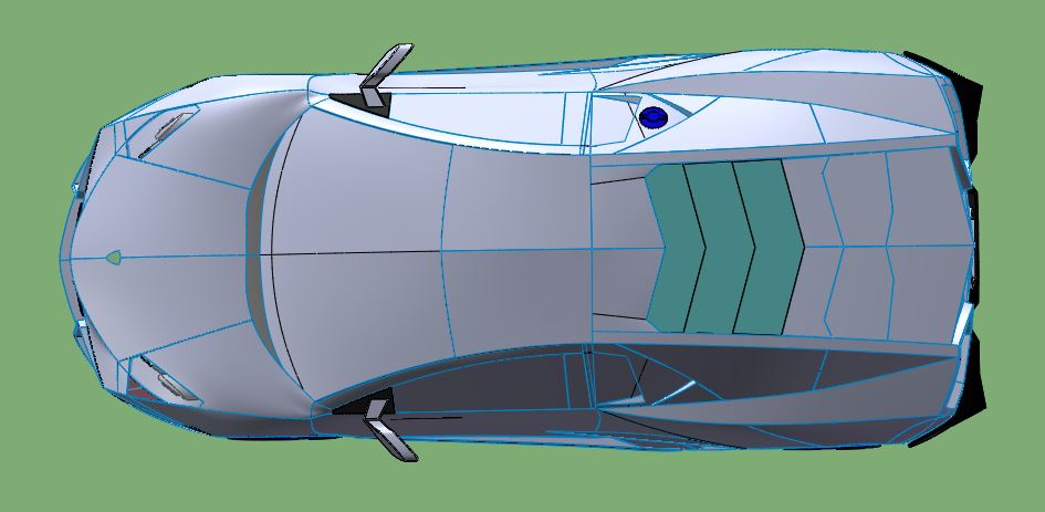 兰博基尼跑车3D打印模型