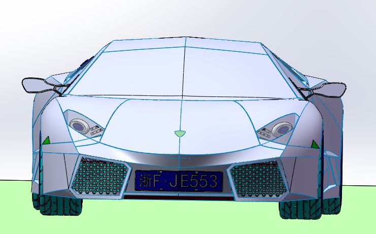 兰博基尼跑车3D打印模型