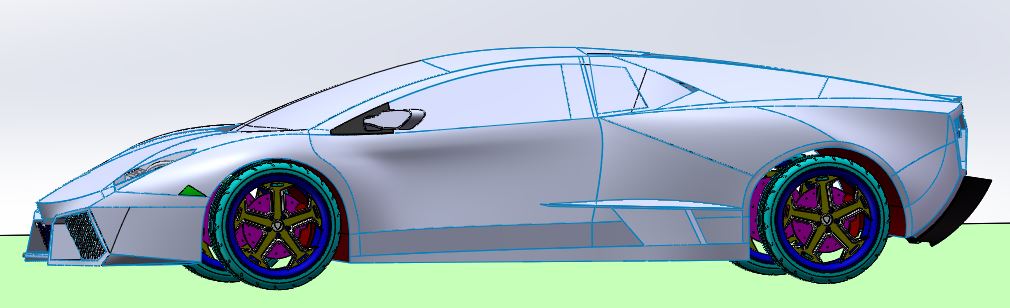 兰博基尼跑车3D打印模型