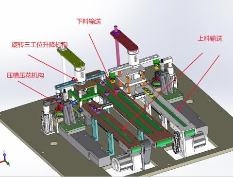 薄壁套双输送摆转三工位自动上下料滚麻滚筋机