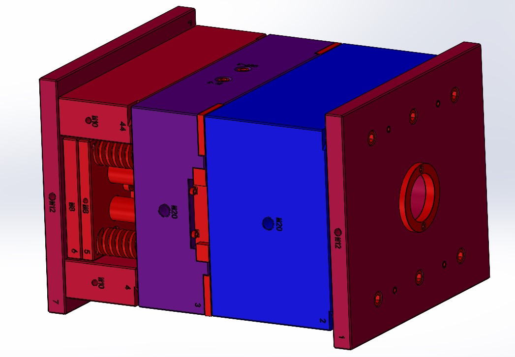 篮子提手模具图