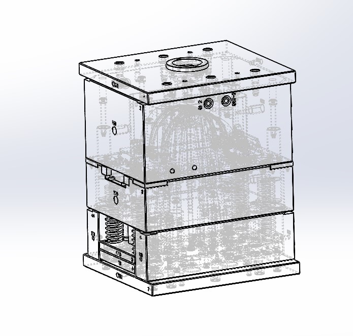 篮子提手模具图