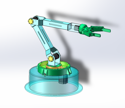 四自由度关节式码垛机器人（SW+CAD）