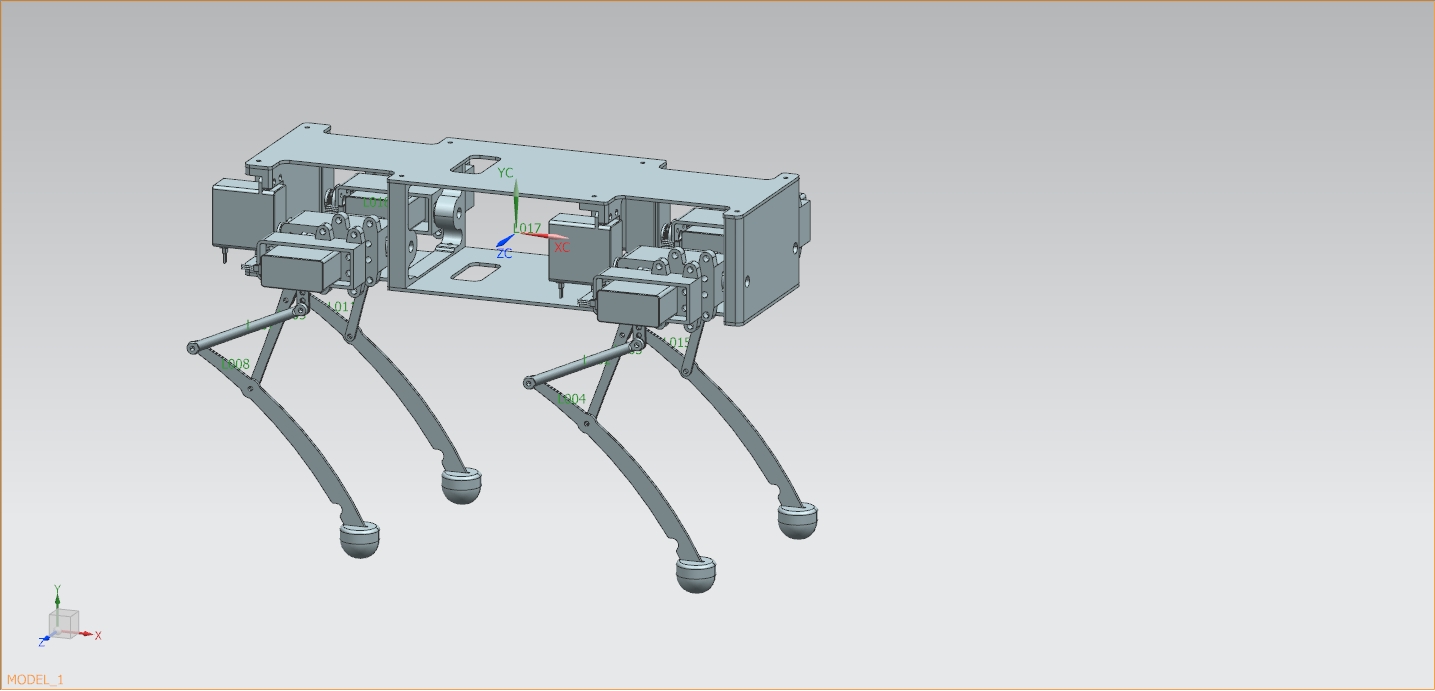 ug行走机器狗及运动