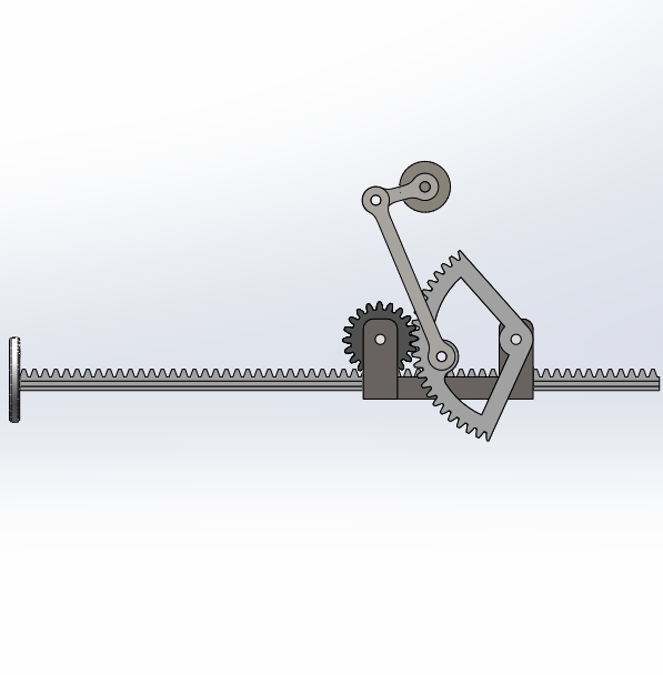 齿轮齿条往复运动机构