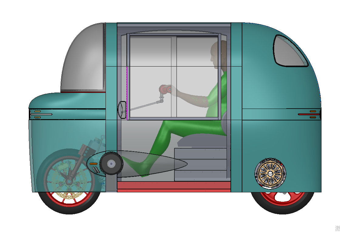 封闭式电动摩托车