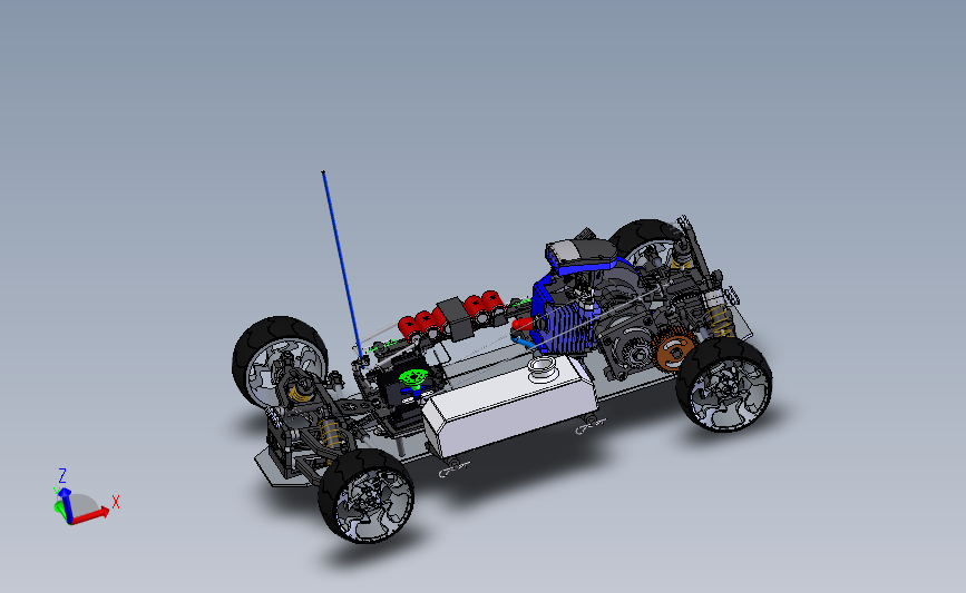 遥控车3D模型