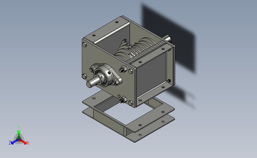 切碎机设计模型3D-MF