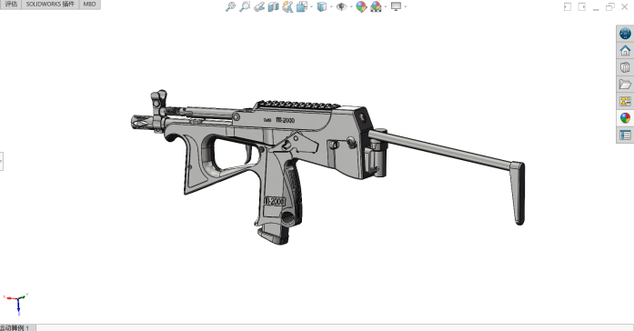 PP-2000冲锋枪模型