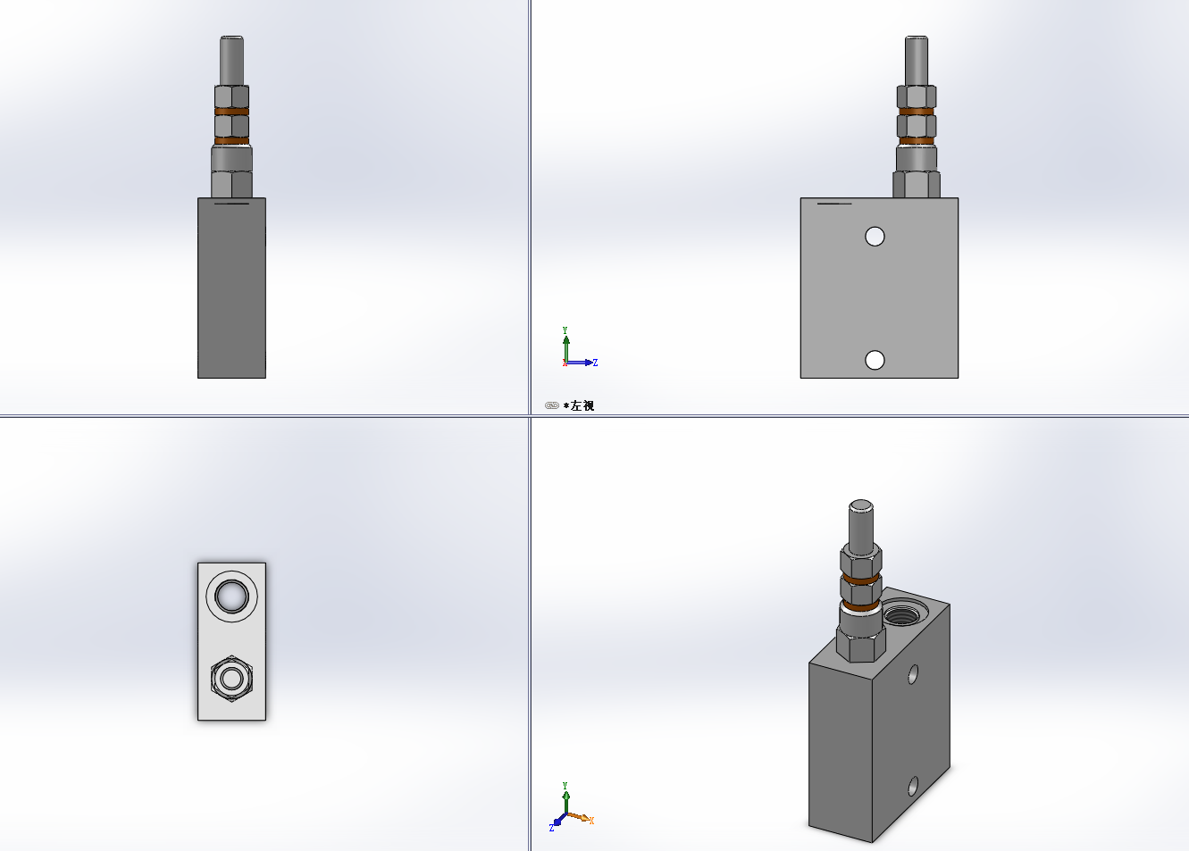 3款抗气冲双向交叉溢流阀