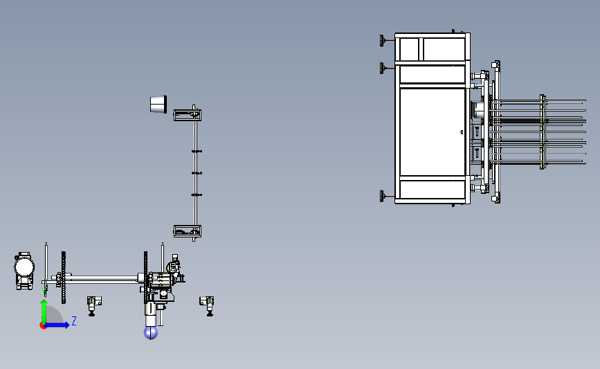 酸奶灌装机 液体灌装机(大型非标设备) 3D模型