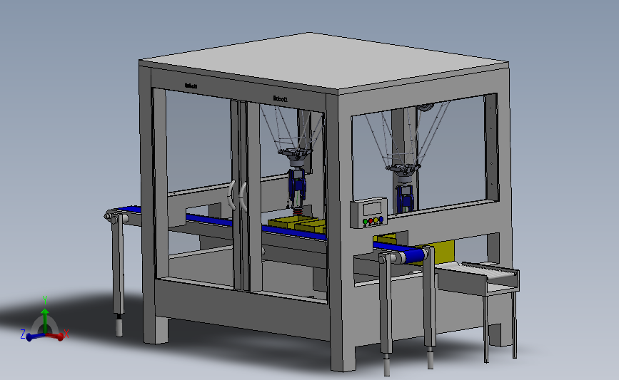 奶酪盒封装机 3D模型（SolidWorks设计