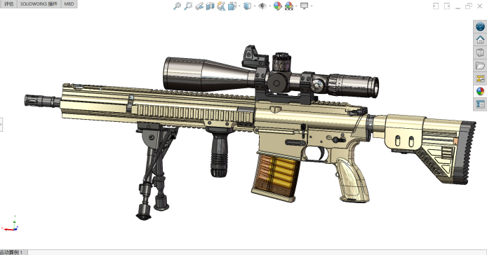 HK G28精确射手步枪模型