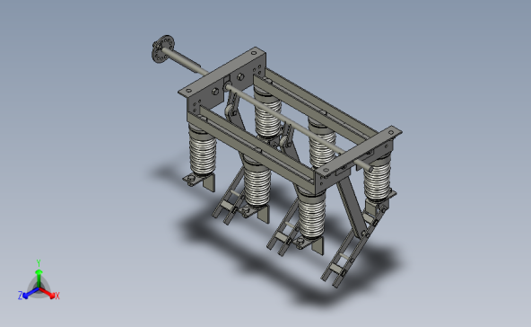 20KV隔离开关 3D模型（AutoCAD-ZWCAD设计）