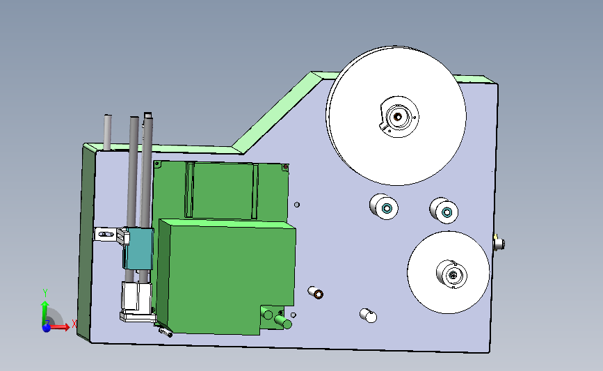 打标贴标机 3D模型（SolidWorks设计