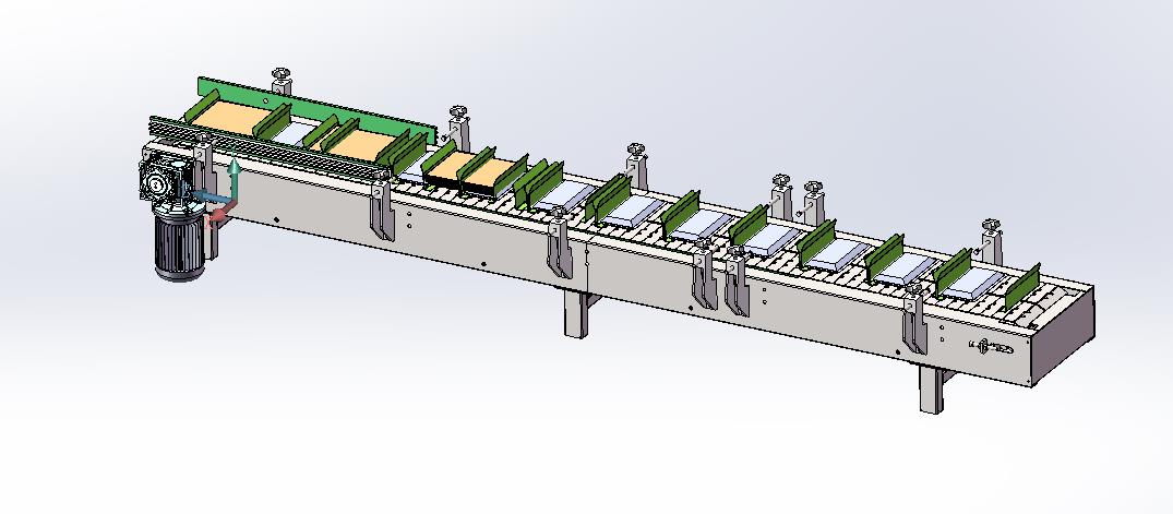 带挡板链板带输送机-纸袋输送机