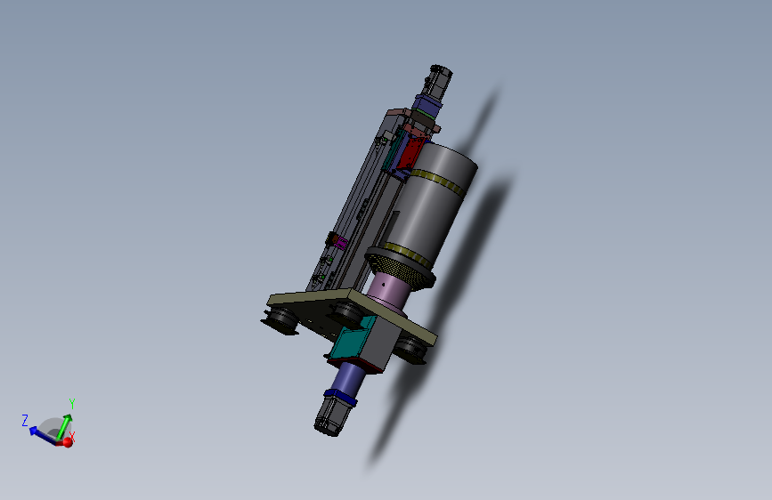 激光测量系统总成3D模型_SolidWorks设计