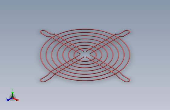 120 排气风扇网 3D模型（SolidWorks设计）