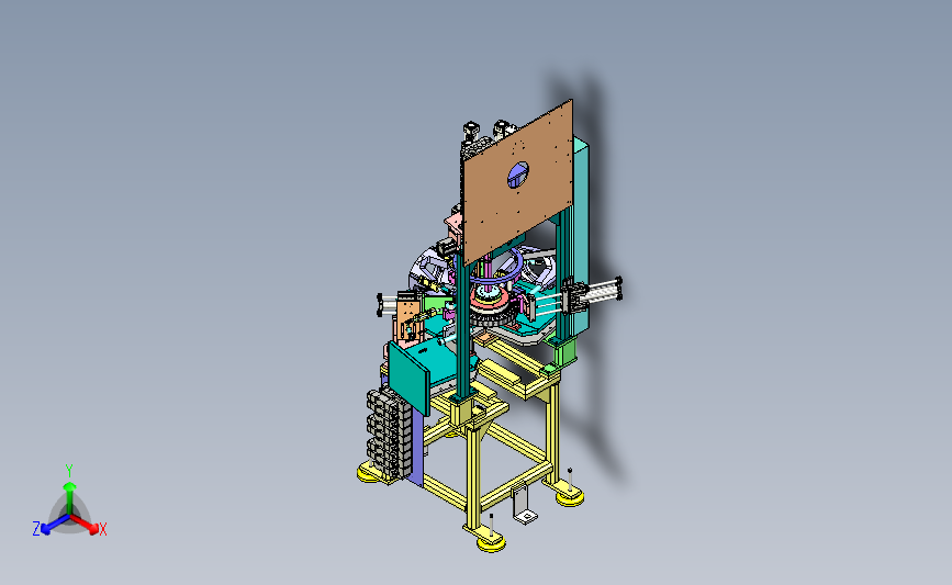 电机定子加紧装置3D模型_SolidWorks设计