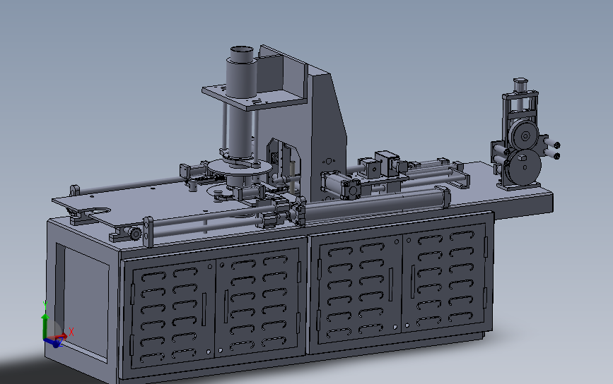 电缆绕线机 3D模型（SolidWorks设计