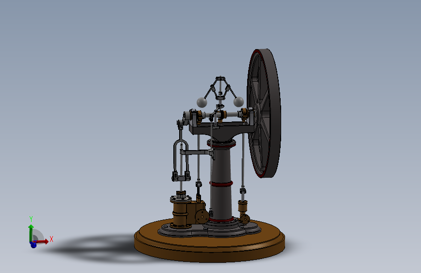 立式发动机SW模型 3D模型（SolidWorks设计