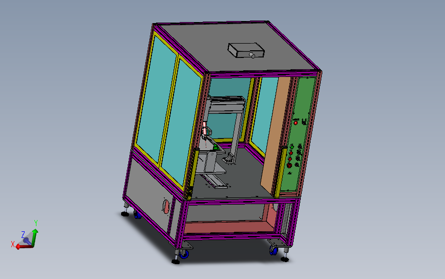 电路板五轴点胶机 3D模型（SolidWorks设计2