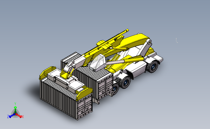 堆高机 3D模型（SolidWorks设计