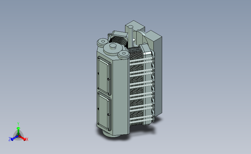 12缸发动机 3D模型（ProE设计）