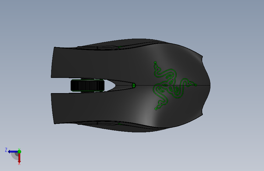 雷蛇鼠标 3D模型（SolidWorks设计