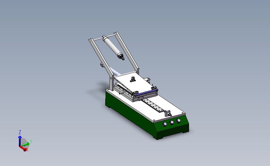 10.1寸软膜贴片机3D模型