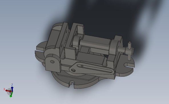 125虎钳三维图纸3D模型_SolidWorks设计