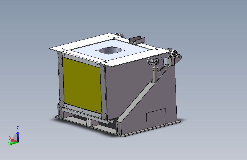 150KG精铸炉（感应炉） 3D模型（SolidWorks设计