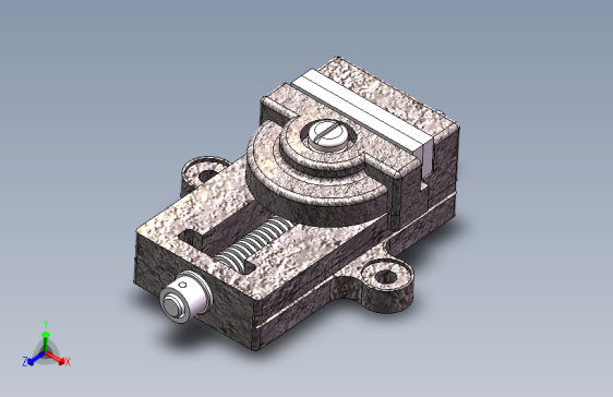 虎钳 3D模型（SolidWorks设计(1)