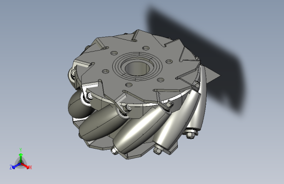 100mm麦克纳姆轮设计图纸 3D模型（SolidWorks设计